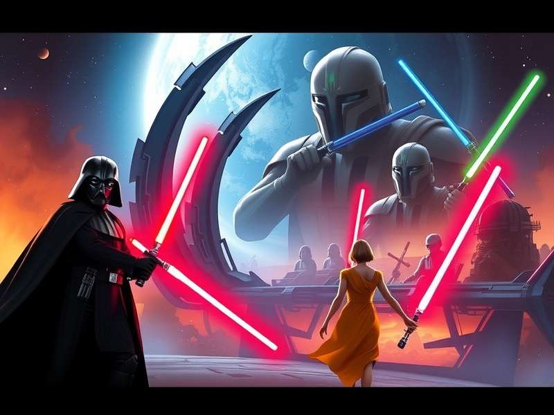 Star Wars Episode 8 The Last Jedi movie poster with Rey and Kylo Ren