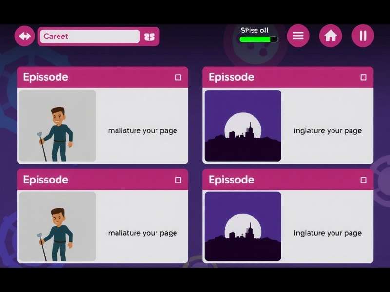 A vibrant collage showing various Episode Interactive Templates and creation tools on a digital screen
