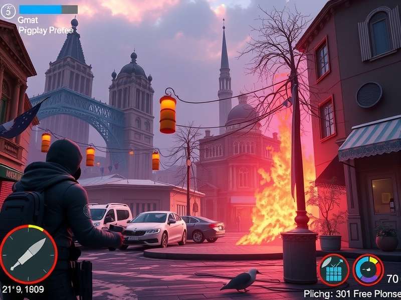 Episode Gameplay Scene showing interactive story choices