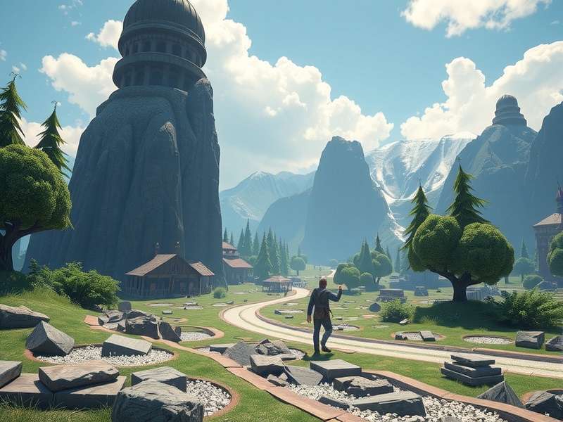 Artistic representation of a digital transition with flowing colours and shapes, symbolising scene changes in interactive stories.