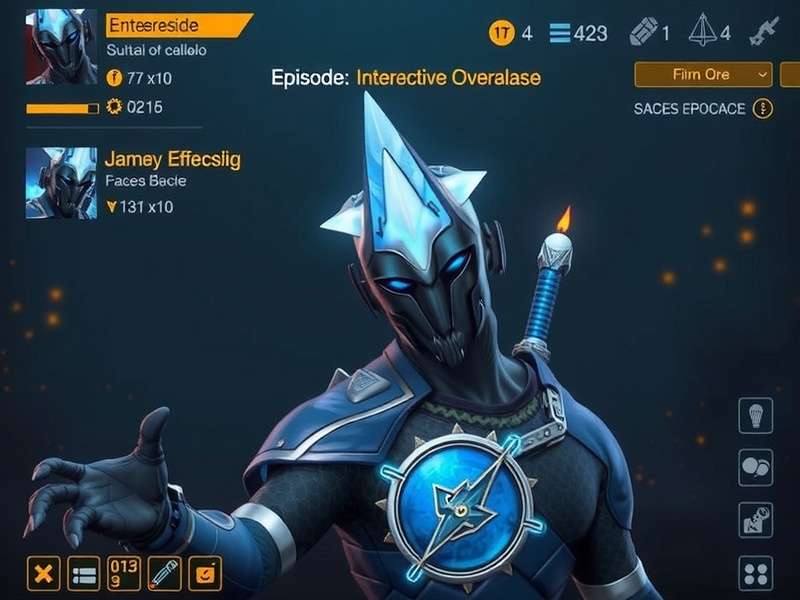 Screenshot showing various Episode interactive overlays in use within a story scene