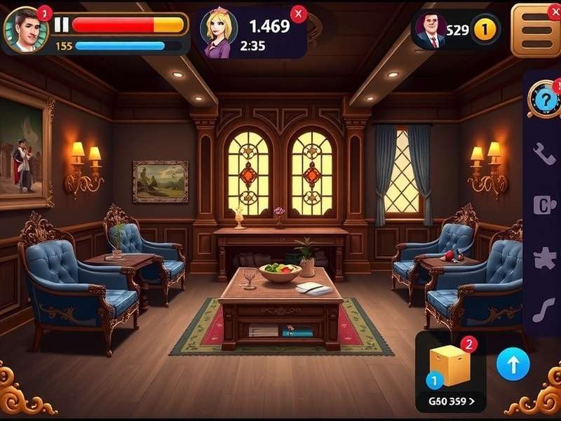 A person playing an interactive story game on a tablet