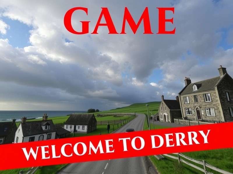 Episode 3 Welcome To Derry — key art featuring the eerie streets of Derry at dusk
