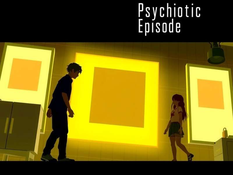 Psychotic Episode — narrative mind map showing branching paths and psychological triggers